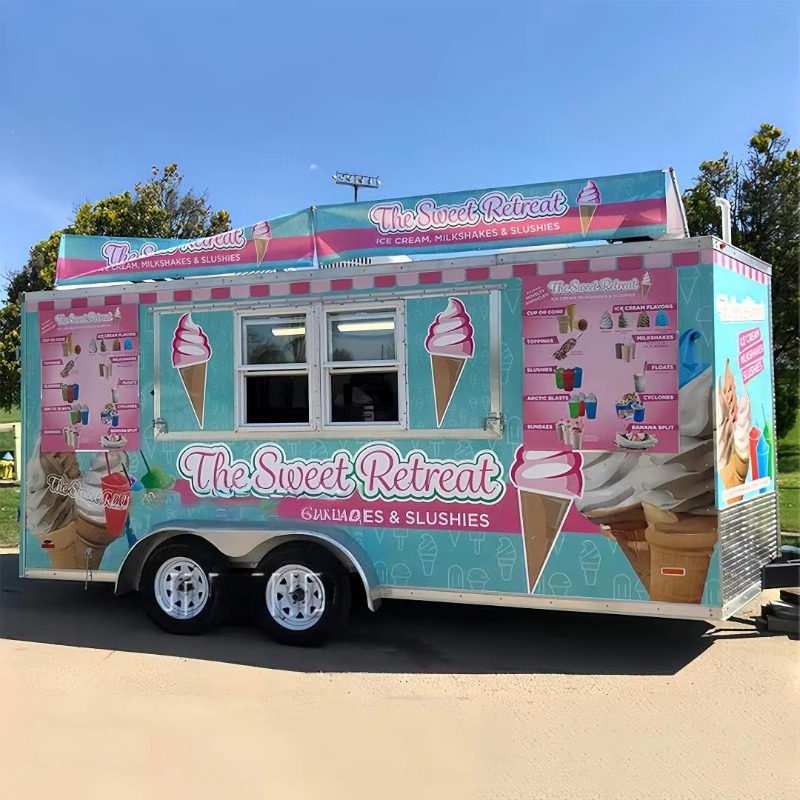 Commercial Kitchen Trailer - USA-zugelassener, maßgeschneiderter Lebensmittelanhänger, kommerzielle mobile Küche,