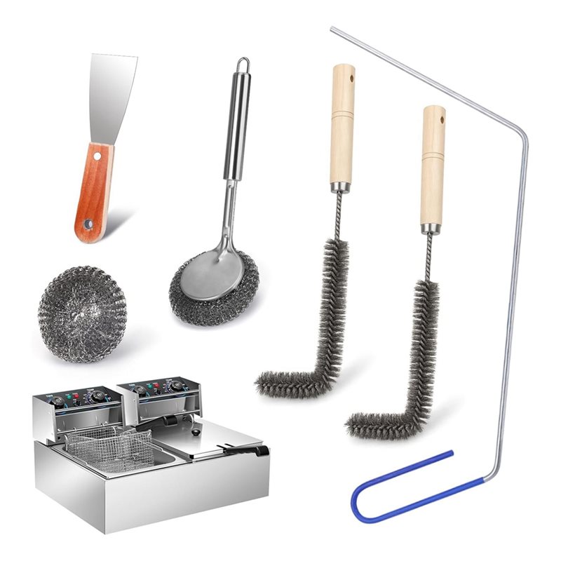 Commercial Kitchen Deep Cleaning - LLCS-Gewerbliche Fritteusen-Reinigungswerkzeuge, Fritteusen-Reinigungsbürste für Restaurants, Hotelküchen-Fritteusen-Tiefenreinigung