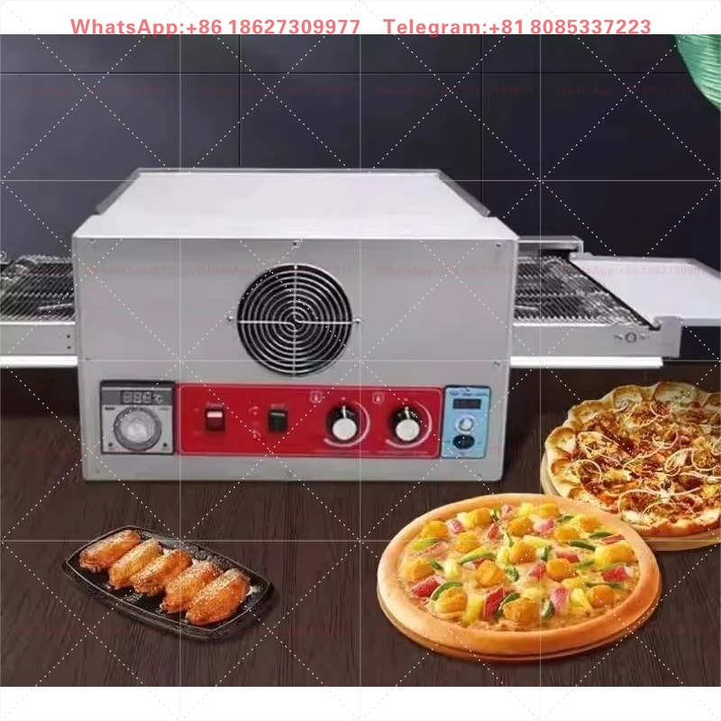 Commercial Kitchen Oven - Kommerzieller 12-Zoll Edelstahl Elektrischer Rotations-Förderband-Pizzaofen für