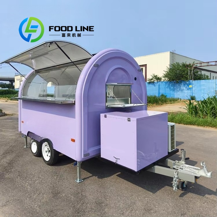 Commercial Kitchen Trailer - Kommerzieller Bäckerei-Konzessionenanhänger, mobiler Hot-Dog-Pizza-Snack-Maschinen-Food-Truck mit voller