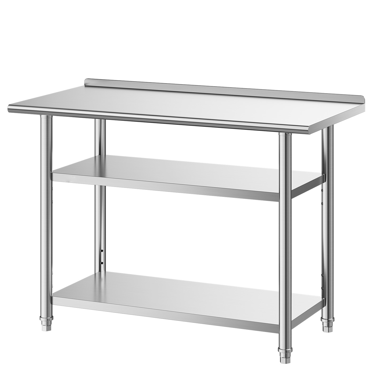 Commercial Kitchen Tables - SucceBuy 24x48 Zoll Edelstahl-Arbeitstisch mit 2