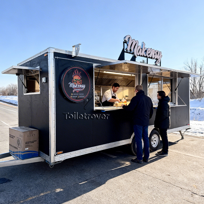 Commercial Kitchen Trailer - Mobiler Küchen-Food-Trailer mit Edelstahl-Ausstattung, Kommerzieller Verkaufsanhänger