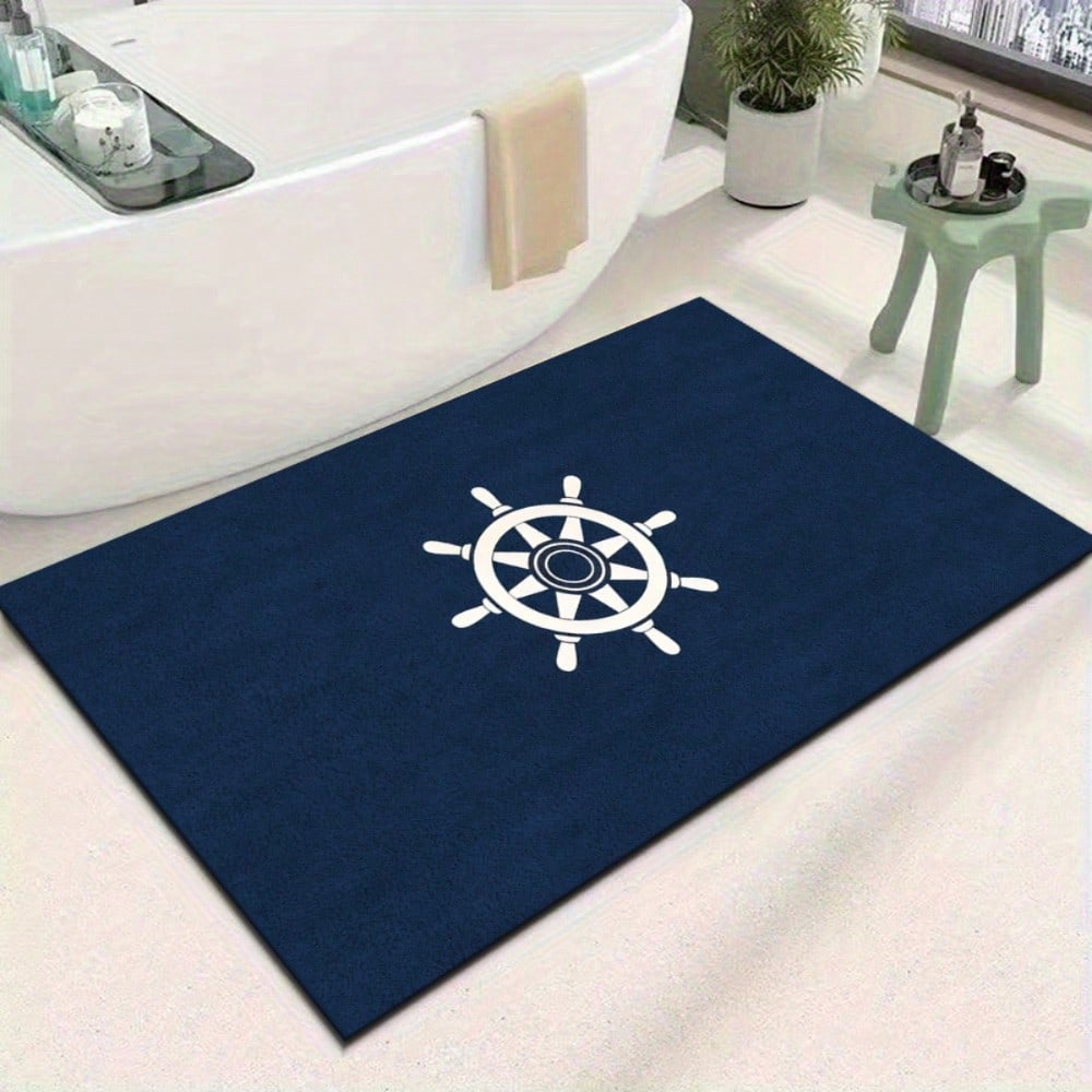 Commercial Kitchen Floor - Bootsanker-Motivmatte, saugfähig, für Eingangsbereich/Küche/Wohnzimmer, Thanksgiving, kommerzielle
