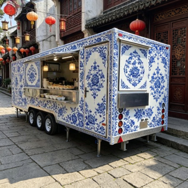 Commercial Kitchen Trailer - Hot Dog BBQ Mobiler Küchenanhänger mit