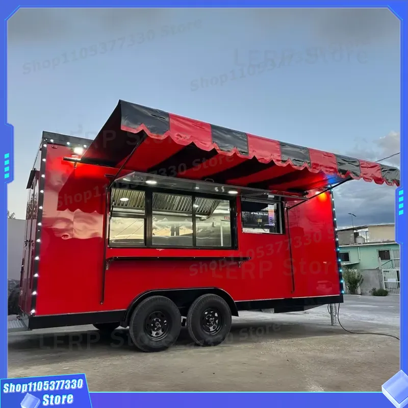 Commercial Kitchen Trailer - EPA-konformer mobiler Imbisswagen für Eiscreme, Snacks,