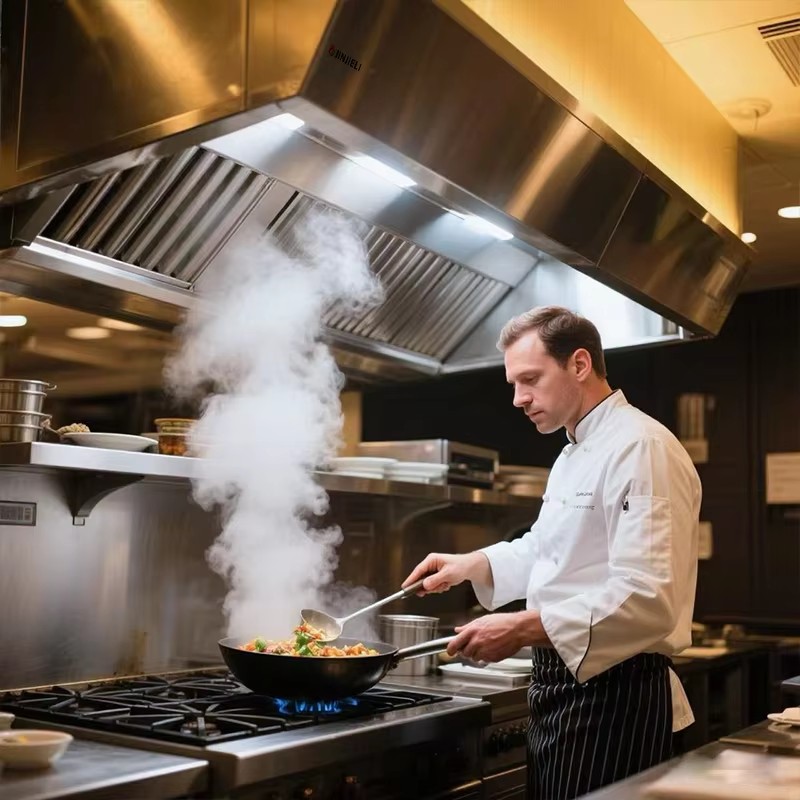 Commercial Kitchen Exhaust Cleaning - Leicht zu Reinigende Gewerbliche Edelstahl-ISO-Dunstabzugshaube für
