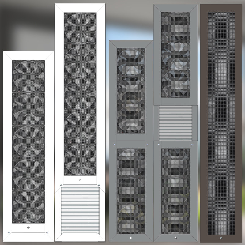Commercial Kitchen Exhaust - Fensterlüfter ohne Bohren, Abluftventilator für Küche,