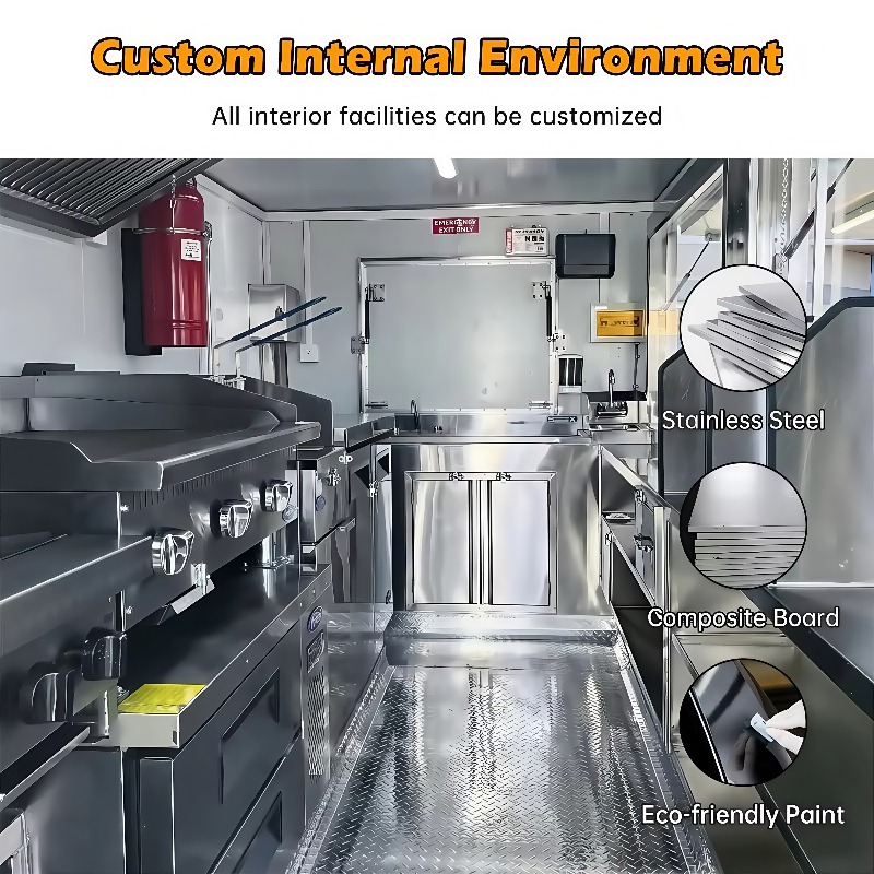 USA-zugelassener, maßgeschneid – Commercial Kitchen Trailer Bewertung und Preis