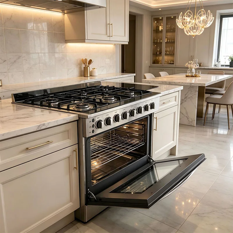 Gewerblicher 6-Flammen-Gasherd – Commercial Kitchen Oven Bewertung und Preis