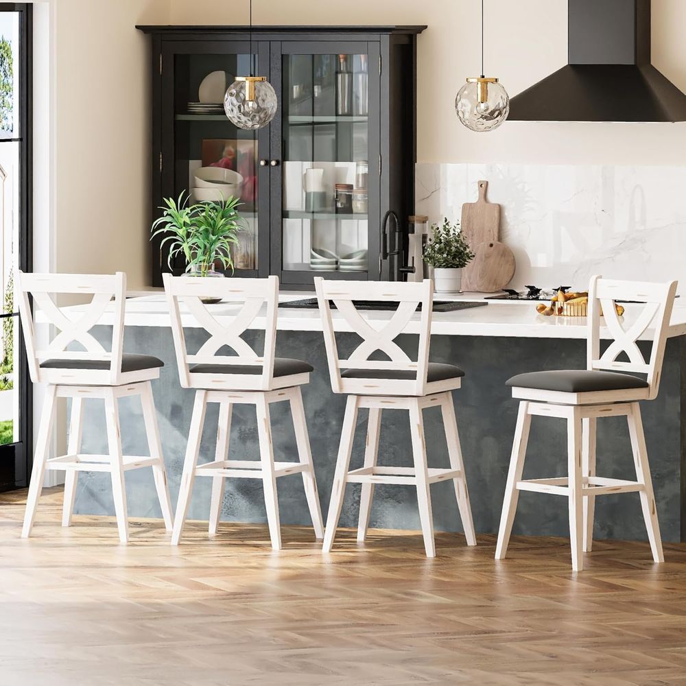 Drehbare Barhocker-Set, 2 Stüc – Commercial Kitchen Island Bewertung und Preis