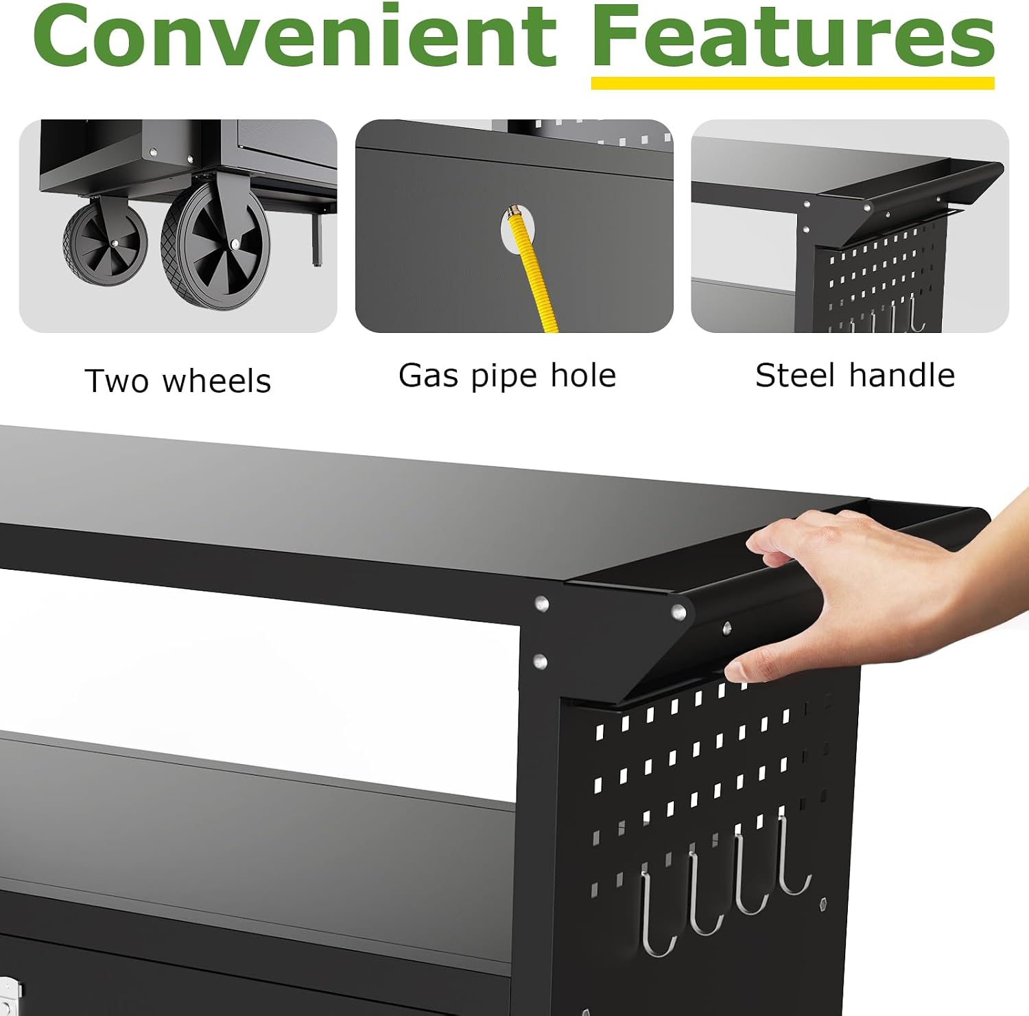 Outdoor-Grillwagen mit Staurau – Commercial Kitchen Tables Bewertung und Preis