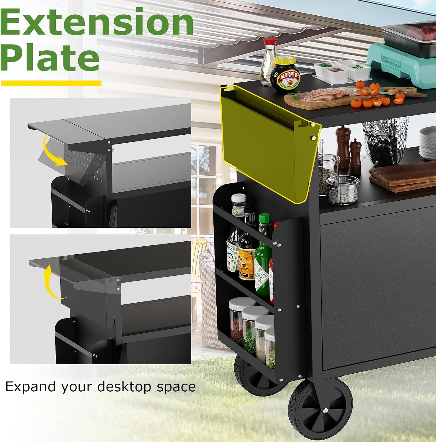 Outdoor-Grillwagen mit Staurau – Commercial Kitchen Tables Bewertung und Preis