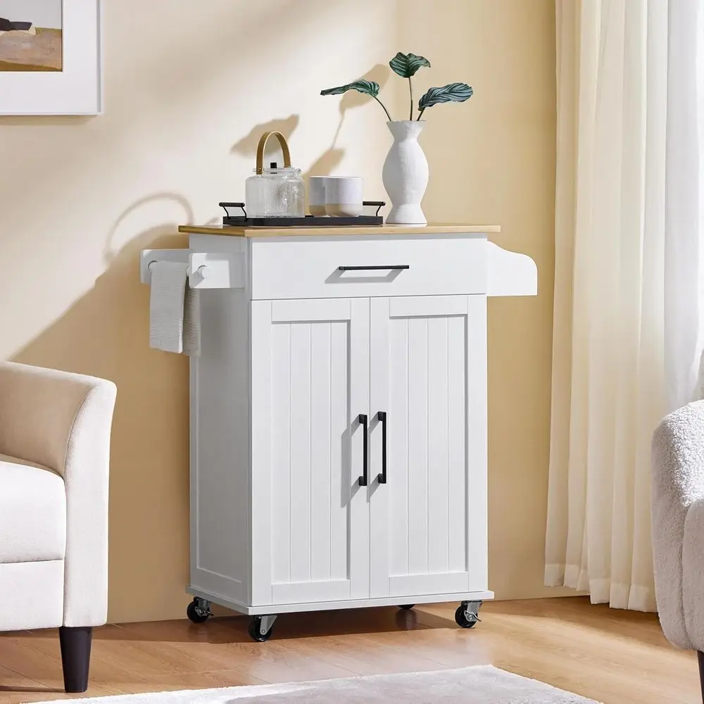 Weißer Rollbarer Küchenwagen m – Commercial Kitchen Island Bewertung und Preis