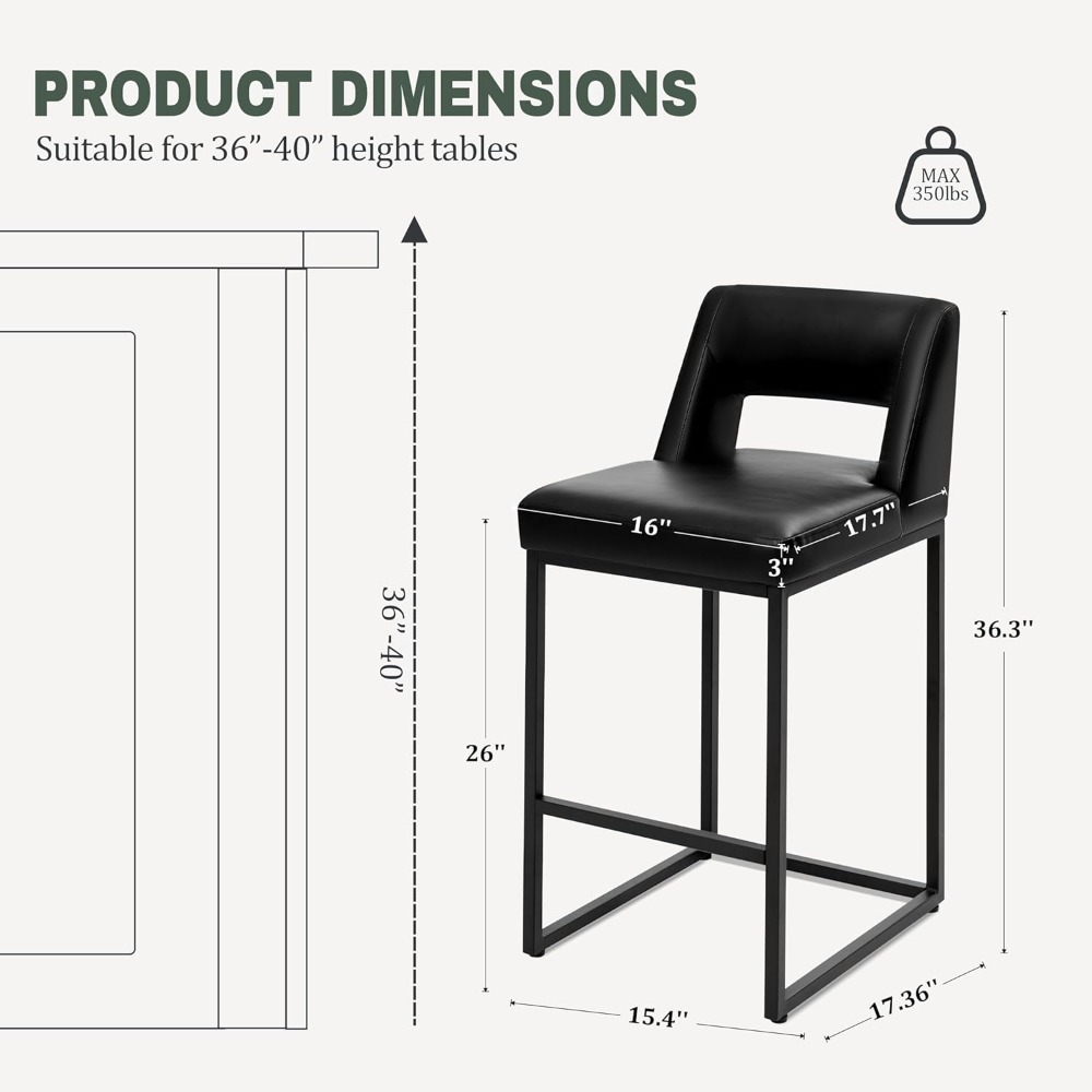 Neue schwarze Barhocker in The – Commercial Kitchen Island Bewertung und Preis
