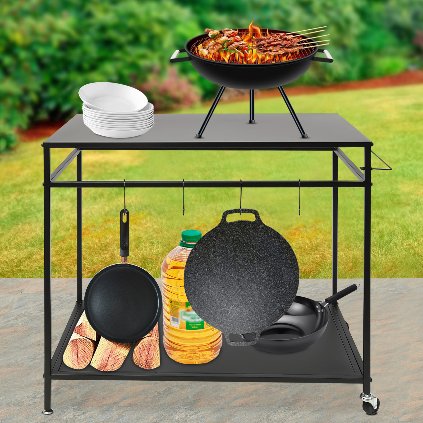 Doppelstöckiger, fahrbarer Koc – Commercial Kitchen Tables Bewertung und Preis