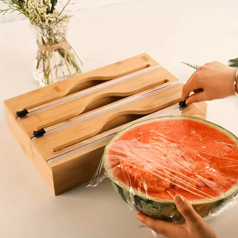 3-in-1 Bambus-Frischhaltefolie – Commercial Kitchen Utensil Organizer Bewertung und Preis