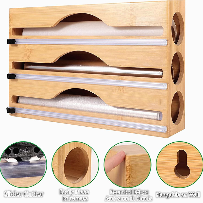 3-in-1 Bambus-Frischhaltefolie – Commercial Kitchen Utensil Organizer Bewertung und Preis