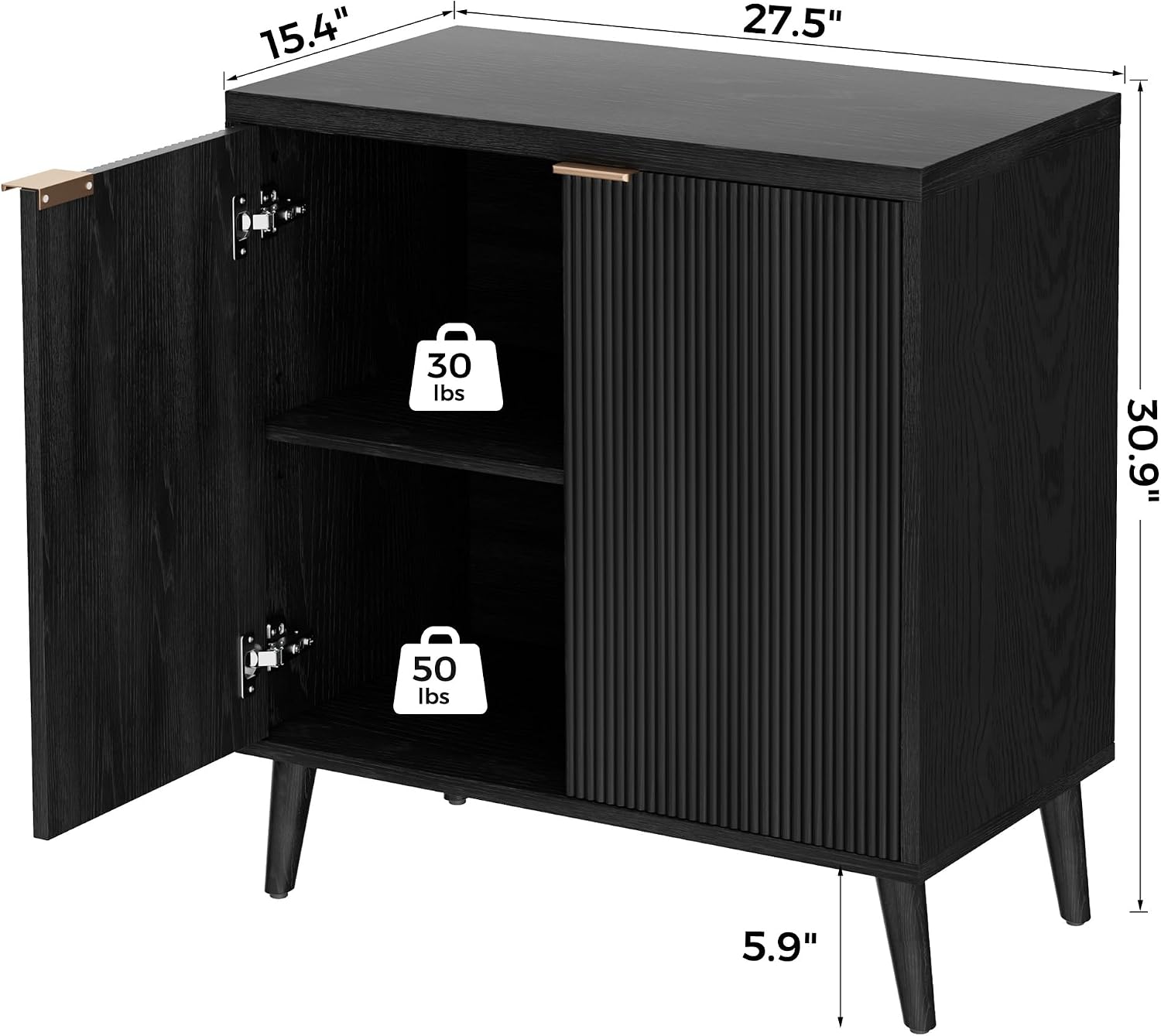 Geriffeltes Buffet-Sideboard m – Commercial Kitchen Tables Bewertung und Preis