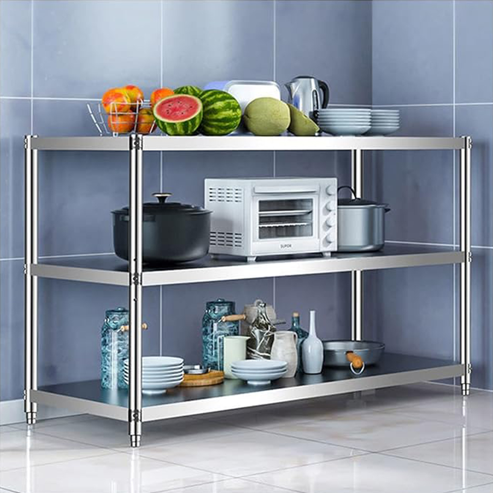 Edelstahlregal, Küchenlagerreg – Commercial Kitchen Tables Bewertung und Preis