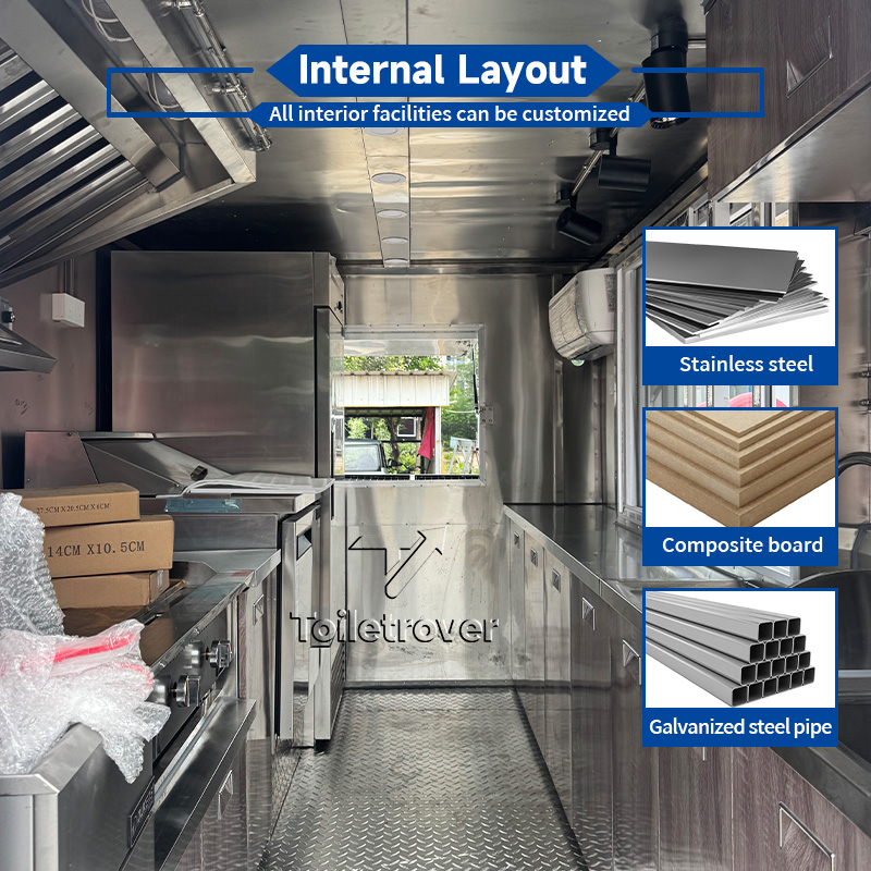 Anpassbarer Kommerzieller Mobi – Commercial Kitchen Trailer Bewertung und Preis