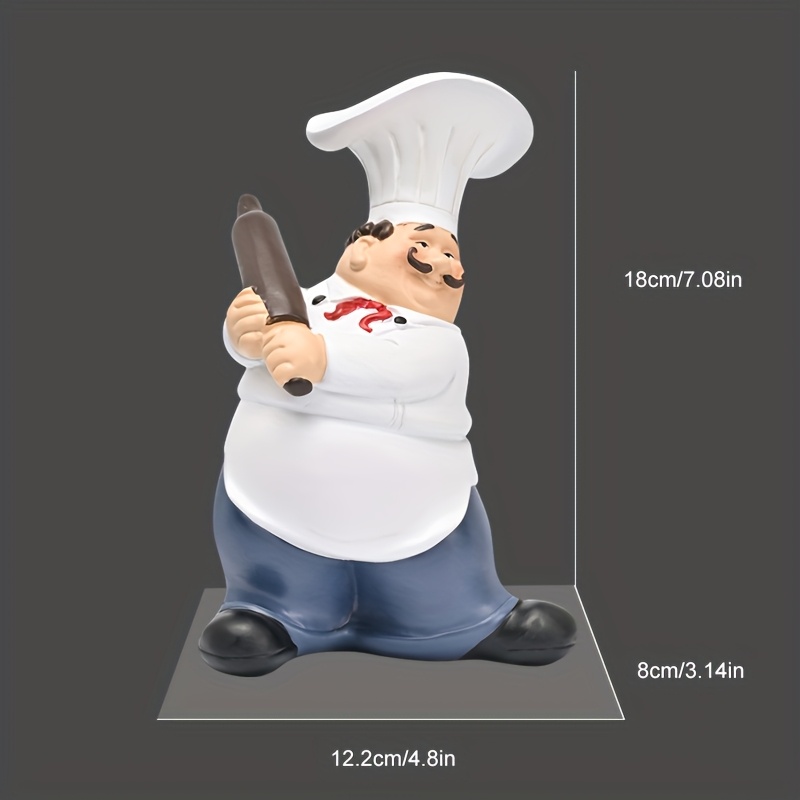Mustache Chef-Chef Harzfigur m – Commercial Kitchen Tables Bewertung und Preis