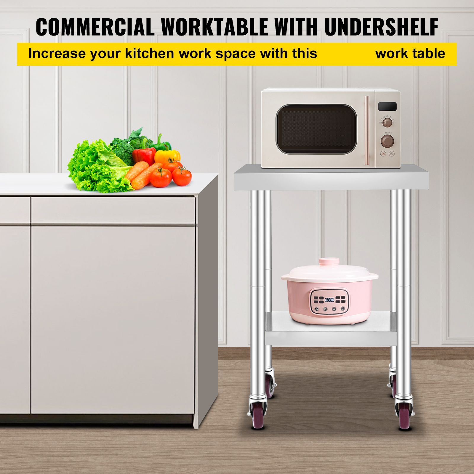 Edelstahl-Arbeitstisch 24 x 18 – Commercial Kitchen Tables Bewertung und Preis